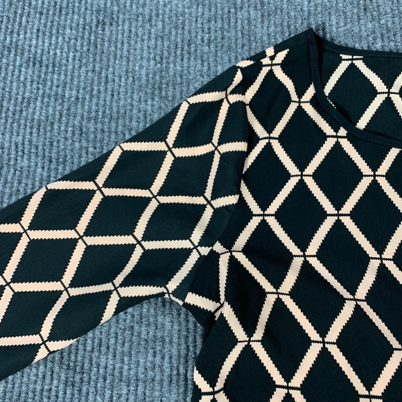 Jella Couture Blouse Womens Medium M Black Pocket 3/4 Sleeve Pullover Comfort‎ - Picture 6 of 12